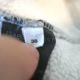 Isabel Marant Etoile Flocked Logo Sweatshirt Heather Gray Cotton-Blend Size 38