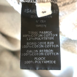 Isabel Marant Etoile Flocked Logo Sweatshirt Heather Gray Cotton-Blend Size 38