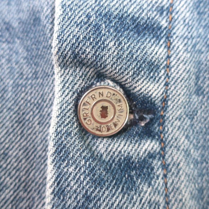 GRLFRND Cara Cropped Denim Jacket London Calling Size Extra Small
