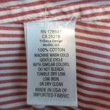 Nili Lotan Pinstripe Shirt Red/White Cotton Size Small Long Sleeve Top