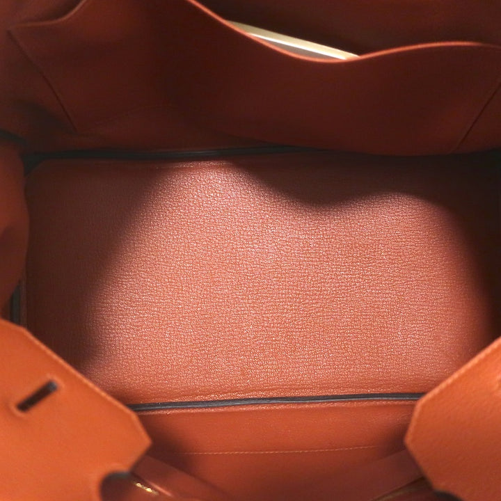 Hermes 2016 Birkin 35 Cuivre Veau Togo Calfskin Leather Gold Hardware