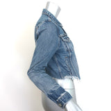 GRLFRND Cara Cropped Denim Jacket London Calling Size Extra Small