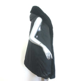 Max Mara The Cube Reversible Fur-Trimmed Hooded Down Puffer Vest Black Size 6