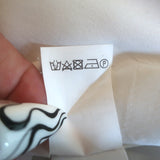 Brunello Cucinelli Monili-Trim Popover Blouse Cream Stretch Silk Size Small