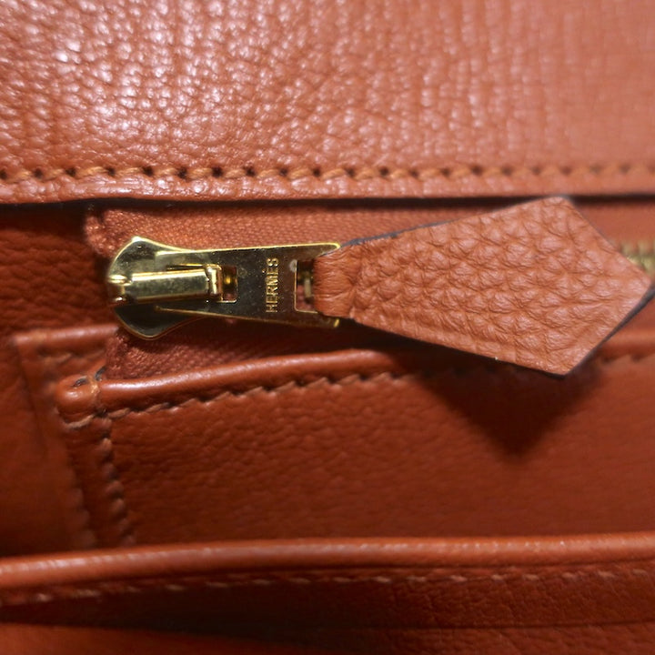 Hermes 2016 Birkin 35 Cuivre Veau Togo Calfskin Leather Gold Hardware