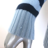 KULE The Marvin Striped Cashmere Crewneck Sweater Blue Size Small