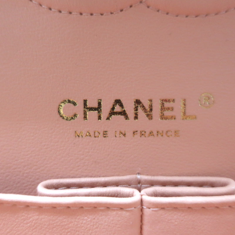 Chanel Medium Double Flap Bag Pink Quilted Lambskin Leather NEW