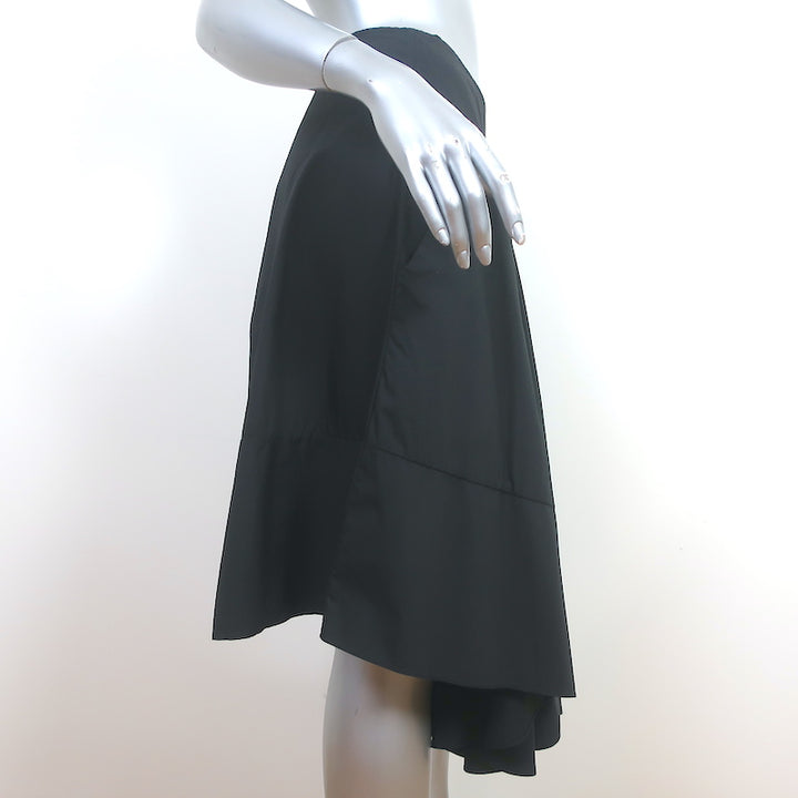 Co Gathered Skirt Black Cotton Size Extra Small
