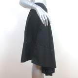 Co Gathered Skirt Black Cotton Size Extra Small