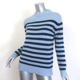 KULE The Marvin Striped Cashmere Crewneck Sweater Blue Size Small