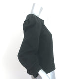 G. Label by goop Torres Puff Sleeve Sweatshirt Black Size Small