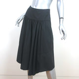 Co Gathered Skirt Black Cotton Size Extra Small