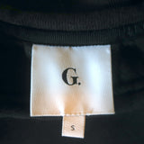 G. Label by goop Torres Puff Sleeve Sweatshirt Black Size Small