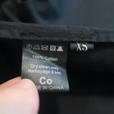 Co Gathered Skirt Black Cotton Size Extra Small