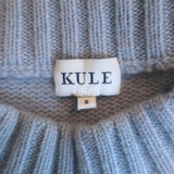 KULE The Marvin Striped Cashmere Crewneck Sweater Blue Size Small