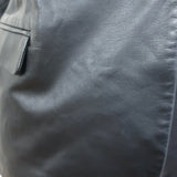 Zadig & Voltaire Victor Leather Blazer Black Size Large One-Button Jacket