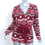Altuzarra Cashmere Fair Isle Cardigan Cranberry Size Extra Small Belted Sweater