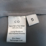 Co Tiered Midi Skirt Gray Floral Print Silk Chiffon Size Small