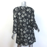 Chanel 2018 Resort Paris-Greece Jacquard Tweed Owl-Button Coat Black Size 38