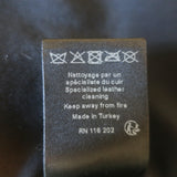 Zadig & Voltaire Victor Leather Blazer Black Size Large One-Button Jacket