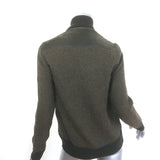 Ralph Lauren Purple Label Suede-Front Cashmere Jacket Olive Size Medium