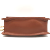 Chanel 23A Small Chain Frame Flap Bag Gold Brown Quilted Caviar Leather NEW