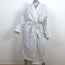 Under the Canopy Robe White/Gold Paisley Print Cotton One Size NEW