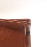 Chanel 23A Small Chain Frame Flap Bag Gold Brown Quilted Caviar Leather NEW