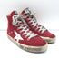 Golden Goose Francy High Top Sneakers Cranberry Suede Size 36 NEW