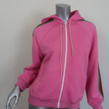 Gucci pink jersey jacquard hoodie w gg logos Sz Small