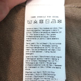 Max Mara Quirite tassel sweater in brown linen knit, authentic pre-owned extra-small luxury piece.