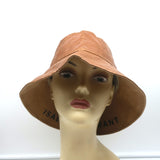 Isabel Marant Loiena Bucket Hat Brown Coated Linen