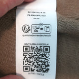 Authentic Max Mara Quirite tassel sweater in brown linen knit, size XS, pre-owned luxury piece