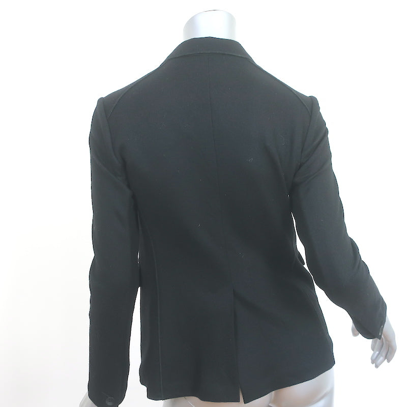 Rag &amp; Bone Blazer Black Soft Wool Knit Size 00 One-Button Jacket