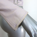 IRO Ashville Leather Moto Jacket Lavender Size 36