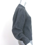 Isabel Marant Adele Puff Sleeve Sweater Charcoal Wool-Cashmere Size 36
