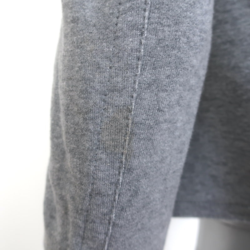 Burberry London Blue Label Sweatshirt Moto Jacket Heather Gray Size 38