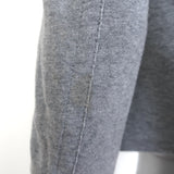 Burberry London Blue Label Sweatshirt Moto Jacket Heather Gray Size 38