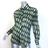 Dries Van Noten Len Lye Button Down Shirt Black Printed Cotton Size 34
