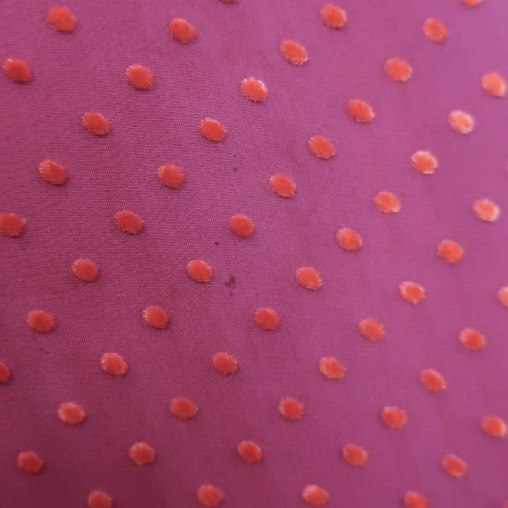 Badgley Mischka Beaded Polka Dot Gown Merlot Size 4 Sleeveless Maxi Dress