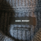 Isabel Marant Adele Puff Sleeve Sweater Charcoal Wool-Cashmere Size 36