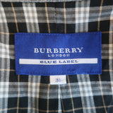 Burberry London Blue Label Sweatshirt Moto Jacket Heather Gray Size 38