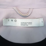 IRO Ashville Leather Moto Jacket Lavender Size 36