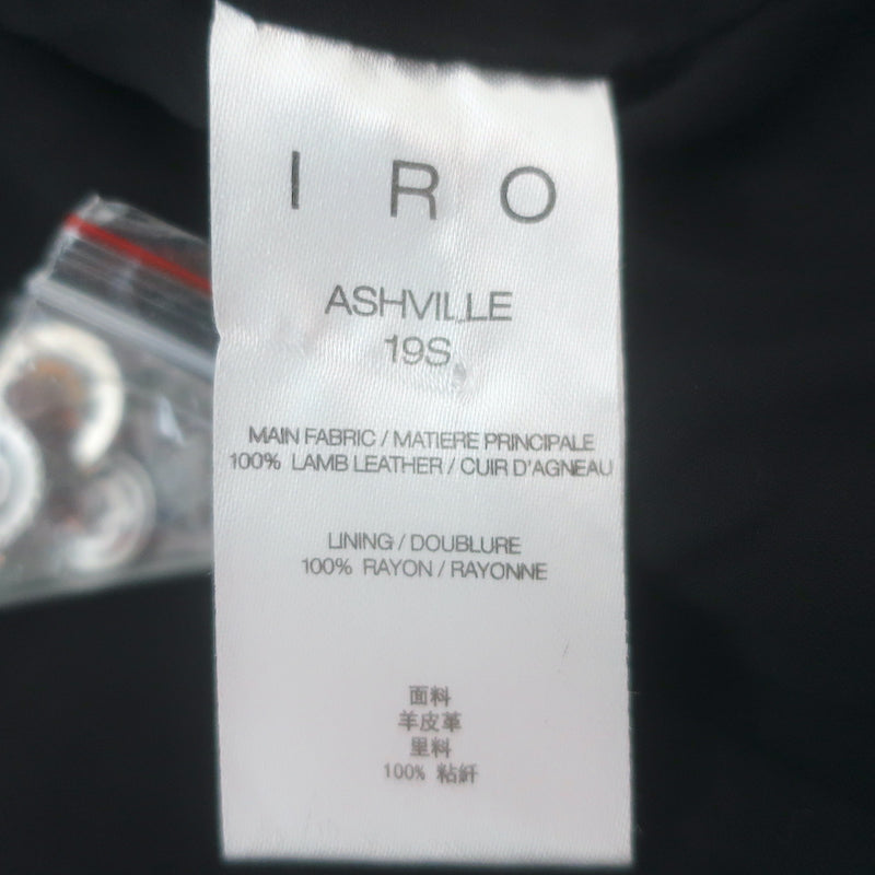 IRO Ashville Leather Moto Jacket Lavender Size 36