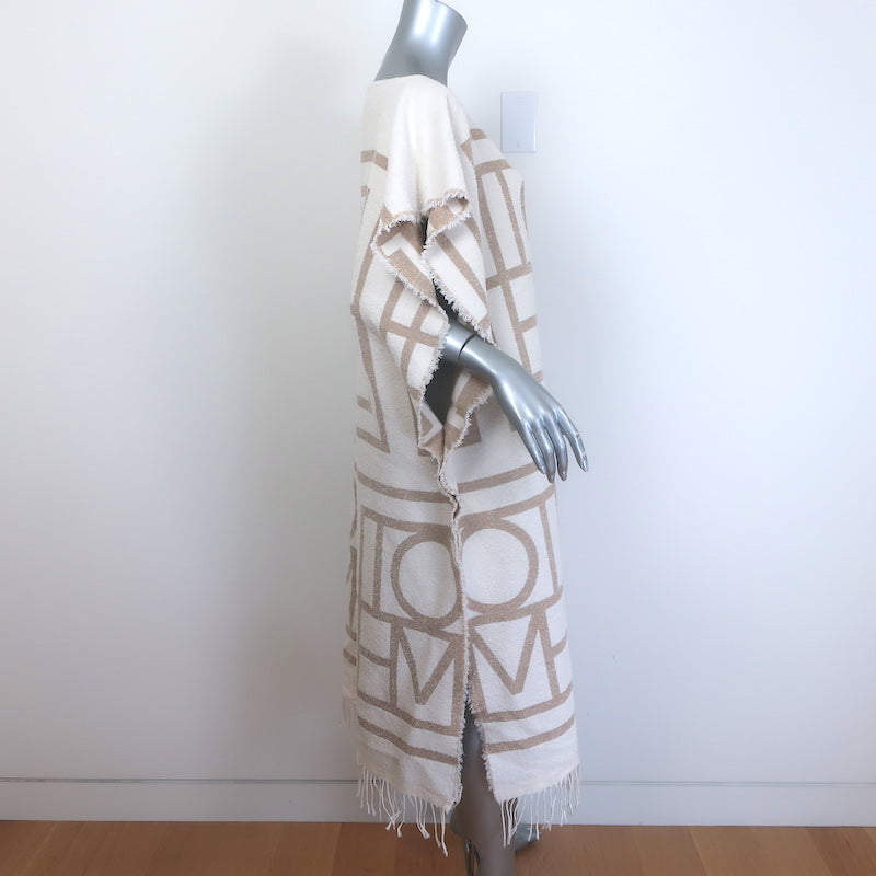 Toteme Monogram Jacquard Beach Dress Sand Cotton-Blend One Size