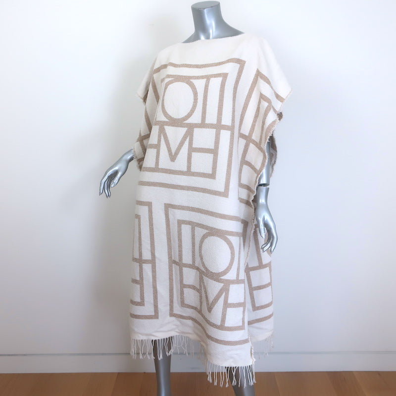Toteme Monogram Jacquard Beach Dress Sand Cotton-Blend One Size