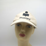 Isabel Marant Tyrony Embroidered Logo Cap Off-White Baseball Hat
