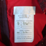 Badgley Mischka Beaded Polka Dot Gown Merlot Size 4 Sleeveless Maxi Dress