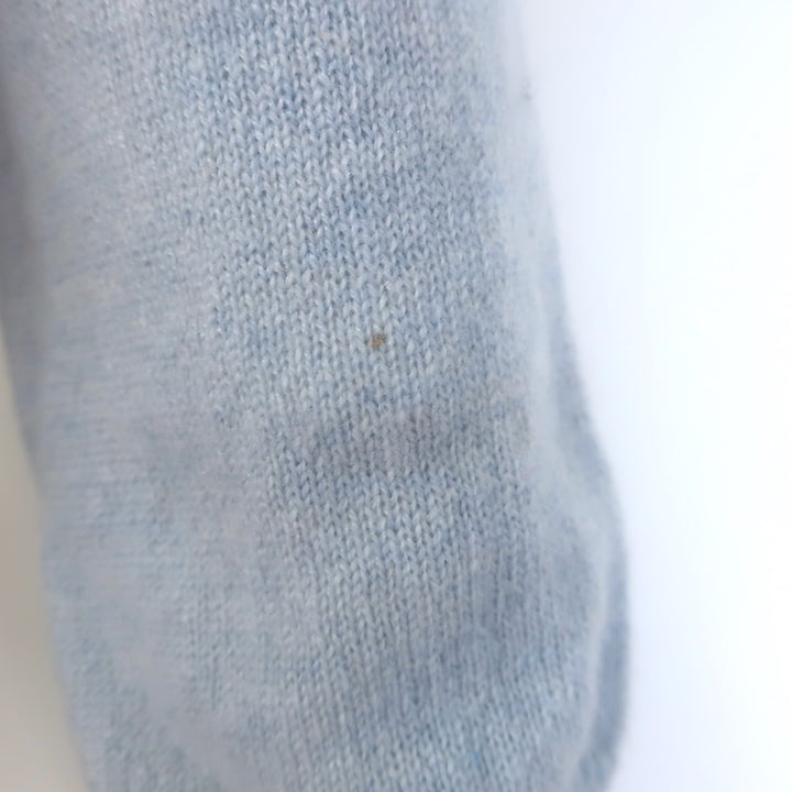 Lisa Yang Cashmere Crewneck Sweater &amp; Wide Leg Pants Set Dusty Blue Size 0
