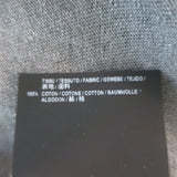 Saint Laurent Striped T-Shirt Gray & Black Cotton Size Small Short Sleeve Top